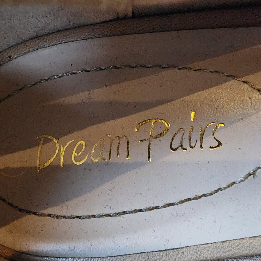 Dream Pairs Beige Leather Open Toe High Heels Size 11 - Picture 6 of 16
